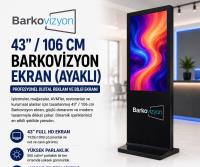 43" 106 CM BARKOVİZYON  AYAKLI EKRAN ANDROID WIFI